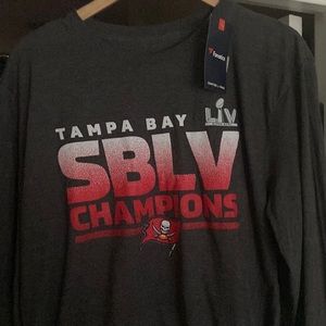 Fanatics NFL Tampa Bay Buccaneers Super Bowl Long Sleeve Shirt Size L